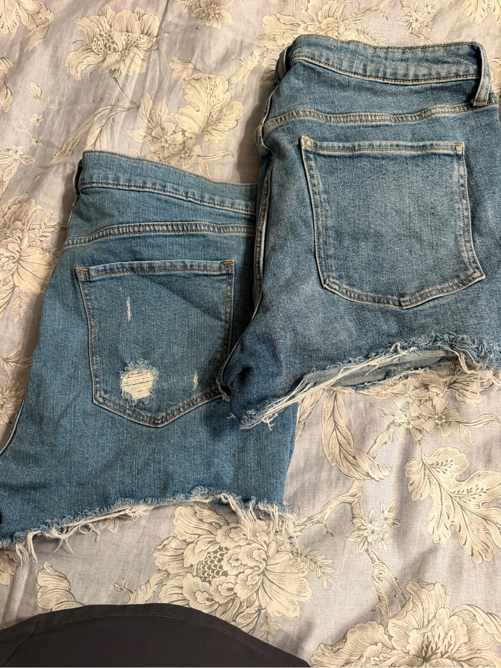 Old Navy Light Blue Distressed Denim Shorts